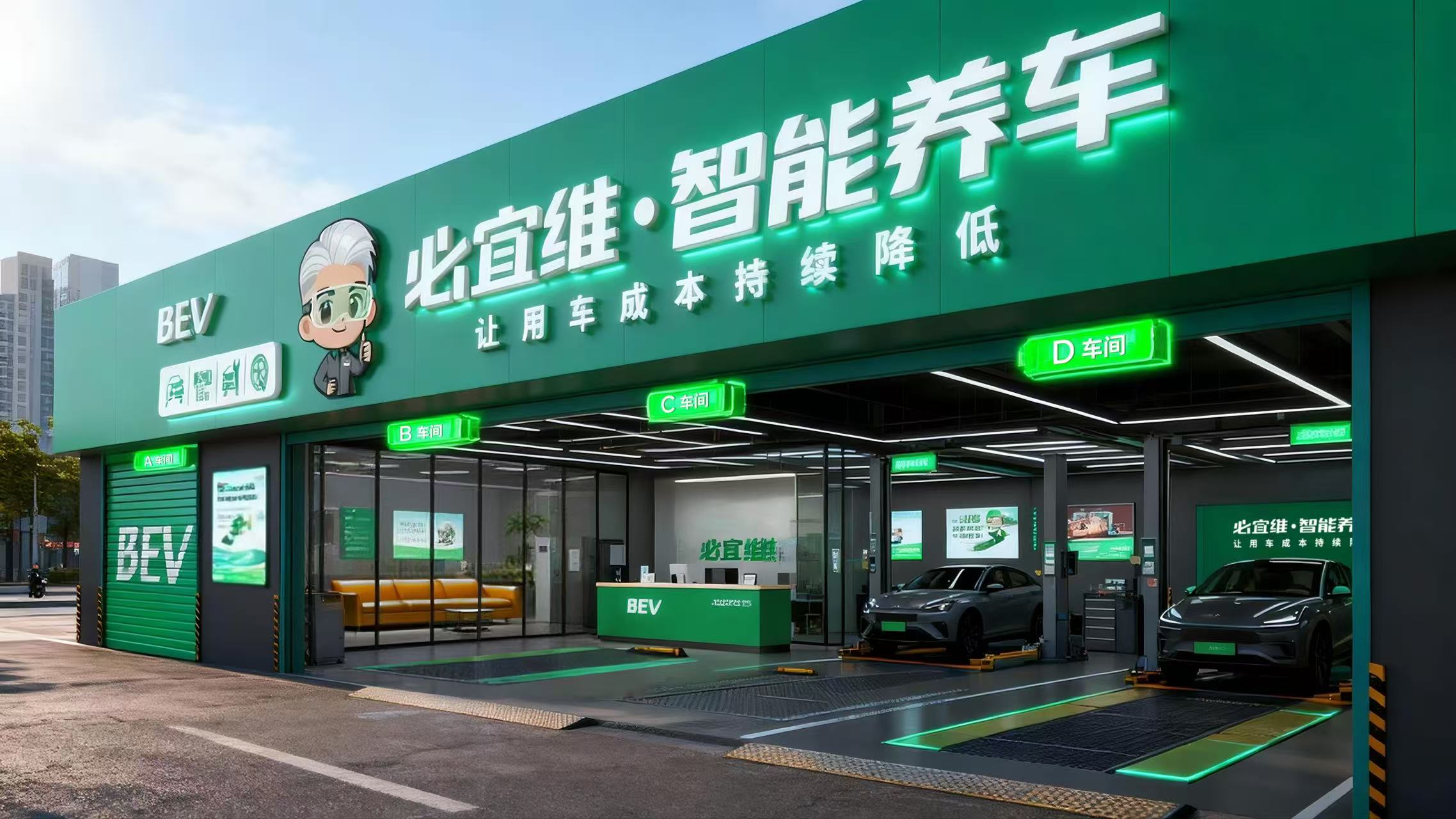 必宜维 · 智能养车门店形象